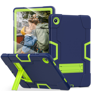 <span class=keywords><strong>Housse</strong></span> de <span class=keywords><strong>tablette</strong></span> hybride 3 couches PC silicone avec béquille pliable pour <span class=keywords><strong>Samsung</strong></span> Galaxy Tab A9 A11 A9+ A11+ A8 A7 S6 Lite S9 FE S10 FE - Product Image 1