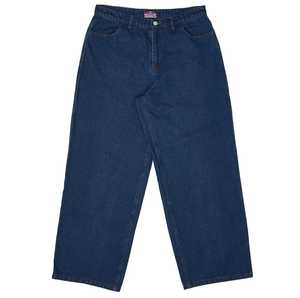 Jeans Personalizados de Lona, Cintura Alta, Bordados, Corte Recto, Ajuste Regular, Casuales - Product Image 1