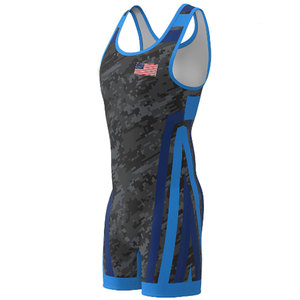 Singlet de Lucha Libre Personalizado Antiarrugas 100% Poliéster con Impresión Digital, Cintura Elástica y Logotipo en Contraste Delantero/Trasero - Product Image 5