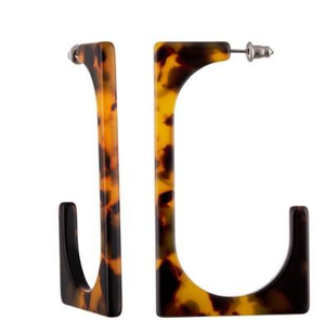 Pendientes de resina y madera hechos a mano, moda elegante para mujeres y niñas - Product Image 4