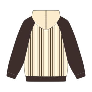 Año de Fundación 1963 Iota Phi Theta Neutral Body Brown Raglan Pinstripes Pullover Hoodie Greek Fraternity Apparel Divine Nine HBCU - Product Image 3