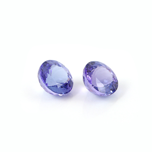 100% paire de pierres précieuses en tanzanite naturelle de qualité supérieure coupe à facettes faite à la main en forme de rond 10MM pierres précieuses en vrac pour bijoux - Product Image 1