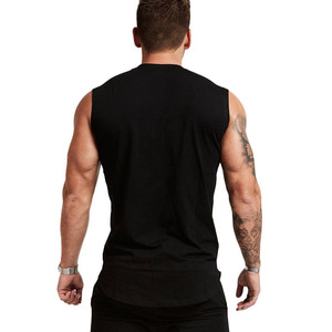 Custom Logo Summer <b>Oversized</b> Hooded Tank <b>Tops</b> Muscle Cut Off Bodybuilding Gym Fitness Workout Boxy Fit Sleeveless Hoodie for Men - Product Image 6