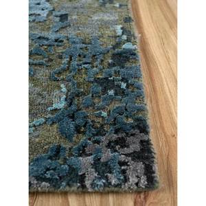 Tapis en laine et soie de bambou noué à la main Entropy Green, motif abstrait de haute qualité, tapis rectangulaires pour la maison, salon, Srb(7108) - Product Image 4