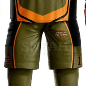 Meilleures ventes : Uniformes de hockey sur glace respirants 100 % polyester à marque privée – Couleurs et logo personnalisés, haute qualité, ensembles unisexes pour adultes, coupe courte - Product Image 6