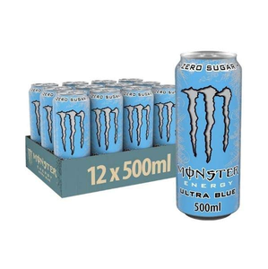 Monster Energy Ultra Blue Sin Azúcar, 12 Latas de 500ml, No se Recomienda para Niños, Mujeres Embarazadas o Lactantes, Venta al por Mayor - Product Image 5