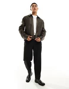 Chaqueta de invierno transpirable de buena calidad para hombre, chaqueta de cuero de vaca de línea de seda para hombre, los mejores fabricantes OEM, chaqueta Real de nuevo estilo - Product Image 3