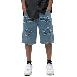 Nouveaux hommes mode Stretch causal Short Jeans Denim Shorts bleu noir Denim jure mens shorts - Product Image 1