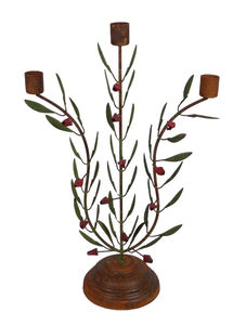 Candelabro de Metal con diseño de flores de Navidad para decoración del hogar - Product Image 5