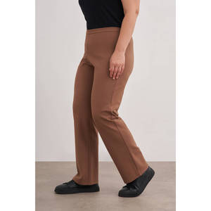 <b>Wool</b> Knitted High Waist Straight Leg Trousers-Loose Fit Casual Winter <b>Pants</b> - Product Image 4