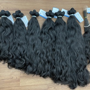 Producto superior a la venta Trama ondulada natural 100 gramos por paquete Máquina Trama doble 100% Cabello humano vietnamita crudo precio al por mayor - Product Image 2
