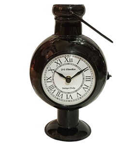 Ak Brass Artistic Modern <b>Table</b> Clock for Home Styling Timeless Elegance: Metal <b>Decorative</b> <b>Table</b> Centerpiece - Product Image 1