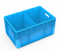 Boîte de rangement pour pièces automobiles de haute qualité 600X400X300mm, bac de rangement en plastique Autostore, conteneur empilable de 57L avec séparateurs