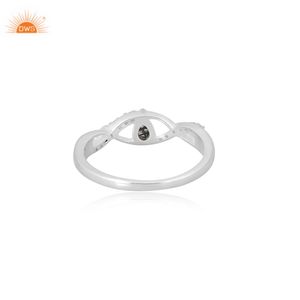 Natural Moss Agate And White Topaz 925 Sterling <b>SIlver</b> Ring Hand Made <b>Jewellery</b> Custom Manufacturer - Product Image 2