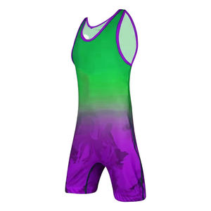 ออกแบบชุดกีฬาโลโก้สั่งทำปี 2026 สำหรับการฝึกศิลปะการต่อสู้ ชุดซิงเกิลต์สำหรับนักมวยปล้ำแบบซับลิเมชั่น ตัดเย็บอัตโนมัติ ชุดยูนิฟอร์มนักมวยปล้ำสำหรับผู้ใหญ่ - Product Image 1