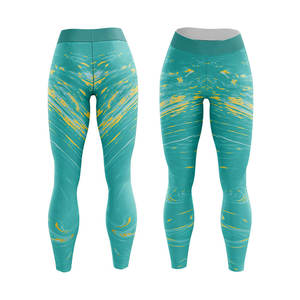 Mallas deportivas de alta calidad para hombre, mallas de entrenamiento de cintura alta transpirables estirables de poliéster 100% para correr - Product Image 1