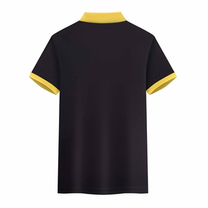 Polo ajustado informal de talla grande para mujer, ropa de algodón de diseño personalizado, patrón sólido transpirable, punto teñido liso - Product Image 2