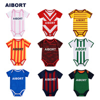 Ensembles de football personnalisés pour bébés, tendance, légers, en tissu frais, impression personnalisée, pour l'été et l'automne, séchage rapide