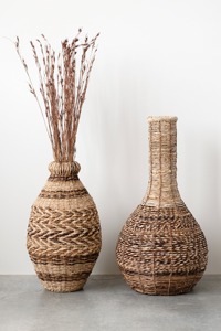 Vase de sol en jonc de mer fabriqué au Vietnam matériau écologique pour la décoration intérieure et la décoration de la vaisselle en gros - Product Image 4