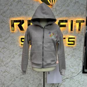 เสื้อฮู้ดมีซิปรูดซิปเสื้อแจ็คเก็ตวินเทจซักได้ขนแกะ - Product Image 6