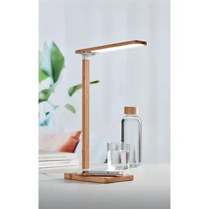 NEAT <b>LIGHT</b> <b>Bamboo</b> Wireless Lamp Ecological Office Supplies Gadgets - Product Image 3