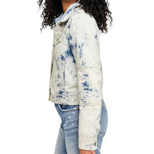 Fashion <b>Women's</b> <b>Jean</b> Jacket Ladies Vintage Fall Jacket <b>Jeans</b> Button <b>Up</b> Front Pockets Slim Fit <b>Jeans</b> Jacket - Product Image 3