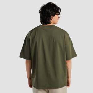 T-shirt pour homme ARR X GAI en jersey Drifit olive avec impression graphique 3D respirant et motif graphique - Product Image 2