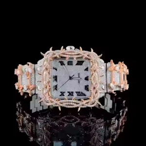 2025 Meilleure vente Moissanite diamant Iced Out montres en Inde fabricant grossiste exportateur bon prix montre en acier inoxydable - Product Image 2