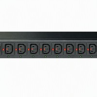 PDU intelligent 1U de 19 pouces avec 8 prises C13 et écran LCD de surveillance, boîtier de distribution réseau 16A 240V