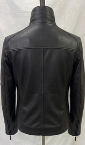 Chaqueta de Cuero Premium para Hombre, Cierre de Cremallera, Cuello de Piel Extraíble, Cálida para Invierno, Estilo Urbano, Secado Rápido - Product Image 2