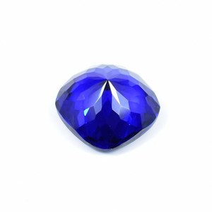 15x15mm naturel sans défaut profond bleu foncé tanzanite coussin coupe pierre précieuse en vrac (GIT) certifié haut de gamme glamour belle qualité gemme - Product Image 2