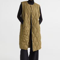 Chaleco Acolchado sin Mangas de Algodón con Camuflaje, Chaqueta de Invierno Tejida, Ropa Urbana, Fabricación Personalizada para Adultos