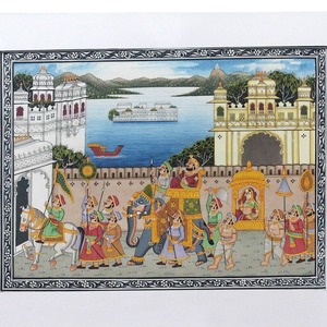 Handcrafted Traditional Mughal <b>Wall</b> <b>Art</b> Panel Intricately Designed for Home and Hotel Interior Decor Available for Export Price - Product Image 2