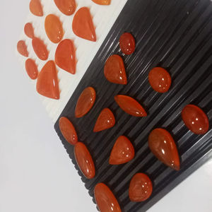 Joyería de Alta Calidad para Mujer en Línea con Piedra Preciosa de Cornalina Natural de Calidad, Cabujón Suelto en Forma de Pera Lisa - Product Image 6