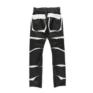 Pantalons en cuir de nouvelle conception en vente en ligne, pantalons en cuir grande taille, pantalons en cuir pour hommes personnalisés, tendance actuelle, respirants - Product Image 2