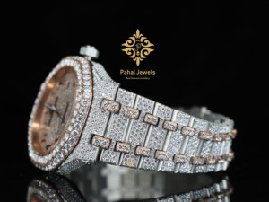 Montres mécaniques automatiques pour hommes et femmes, diamant Moissanite taille brillant D VVS, fonction date, style Hip Hop, boîtier en acier - Product Image 4