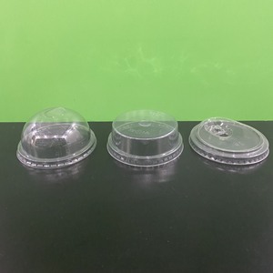 Nouveau style Usine 75mm 85mm 90mm 95mm PET PP Couvercles En Plastique Dôme Couvercles Plats Tasse En Plastique avec Couvercle Transparent Offre Spéciale Jetable - Product Image 5