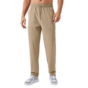 Pantalons de sport d'entraînement pour hommes, automne-hiver, séchage rapide, amples, confortables, jambes droites, shorts décontractés pour l'extérieur - Product Image 1