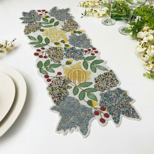 Chemin de table en perles, sous-plat, fait à la main, brodé de fleurs, taille personnalisée, vente en gros - Product Image 6