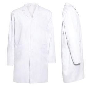 Bata blanca de manga larga Uniforme de médico Laboratorio Hospital Farmacia Uniforme médico Personalización Batas de laboratorio - Product Image 3