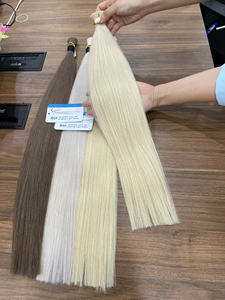 Meilleure vente été cheveux bruts bébé coloré extensions de cheveux humains super droite en vrac faisceaux avec des extrémités plus épaisses usine du Vietnam - Product Image 5