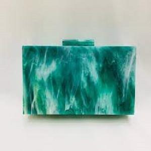 Haute qualité marbre Look résine embrayage Simple décent femme sac à main avec chaîne dorée multi-usage sac à main bas quantité minimale de commande nouveauté - Product Image 3