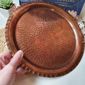 ถาดเซรามิกทรงกลมสลักลายต้นไม้ใช้กับเครื่องล้างจานปลอดภัยและเป็นมิตรกับสิ่งแวดล้อมดีไซน์ทำด้วยมือ - Product Image 6