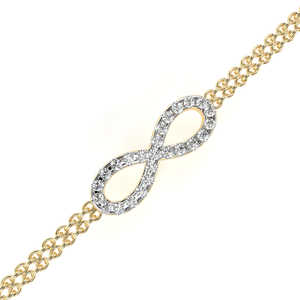 Bracelet en or 18 carats avec diamants de laboratoire, magnifiques bracelets et joncs en diamants - Product Image 1