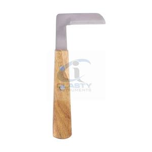 CUCHILLO DE ENGANCHE DE DOBLE S MANGO DE MADERA CON BUCLE GRANDE OVALADO CUCHILLO DE ENGANCHE HERRAMIENTA INSTRUMENTO VETERINARIO - Product Image 3