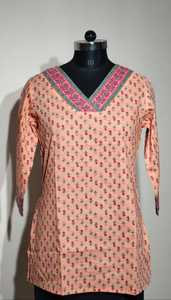 Ropa de oficina para mujer 2025, las últimas blusas de algodón estampadas, blusas largas, camisas estampadas, Tops cortos para pantalones vaqueros, vacaciones de verano transpirables - Product Image 3