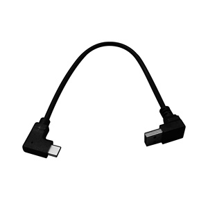 USB 3.1 Type C mâle avec extrémité coudée latérale vers USB3.0 AM avec câble d'extrémité coudé vers le haut (PIERC445-423) - Product Image 2