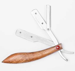 Maquinilla de afeitar recta profesional de acero inoxidable 2024, nueva moda antigua, diseño de garganta cortada - Product Image 5