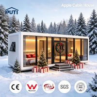 Cabane Apple préfabriquée moderne de 20 pieds avec vue panoramique pour observatoire, camping, astronomie, tourisme et escapades
