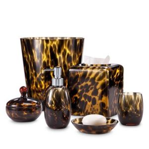 Juego de 5 accesorios de baño Color dorado Aspecto brillante Diseño martillado Juego de suministros de baño y utensilios de cocina Adorable Precio bajo - Product Image 4